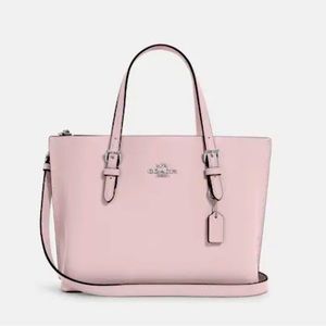Coach Mollie Tote 25 In Ice Pink & Silver - New With Tags
